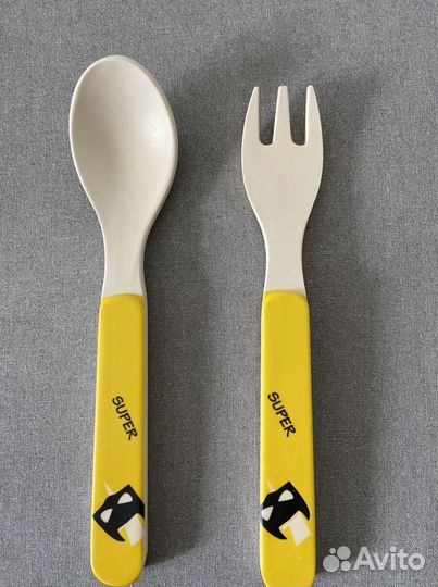 Детский ложка и вилка