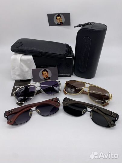 Очки chrome hearts дерево дужки