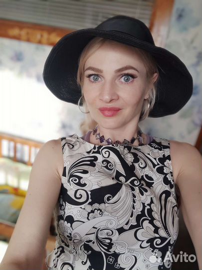 Шляпа женская черная