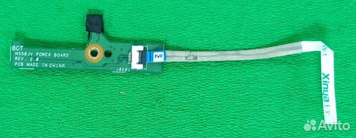 Плата кнопки включения asus N550JV