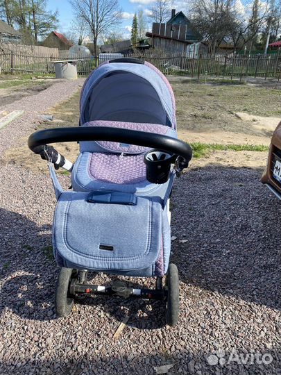 Коляска 2 в 1 плюс АВТОлюлька,кокон,коврик