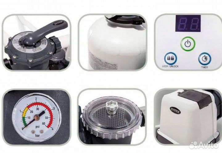 Песочный фильтр-насос для бассейна Intex