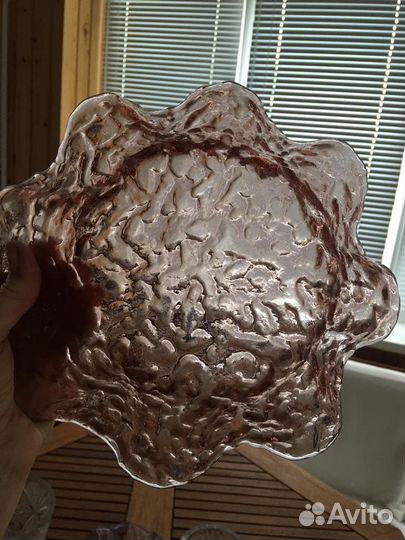 Конфетница ваза фруктовница стекло СССР