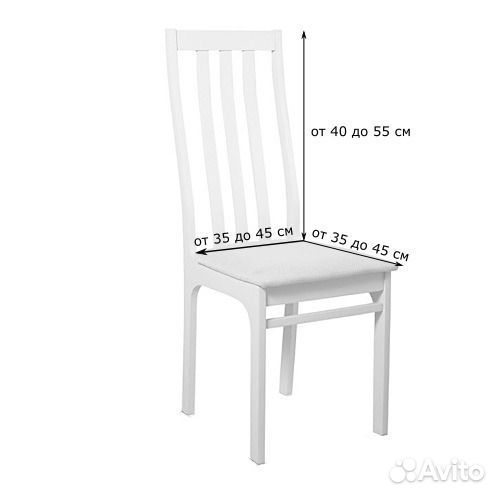 Набор чехлов на стулья со спинкой 6 шт, Коричневый