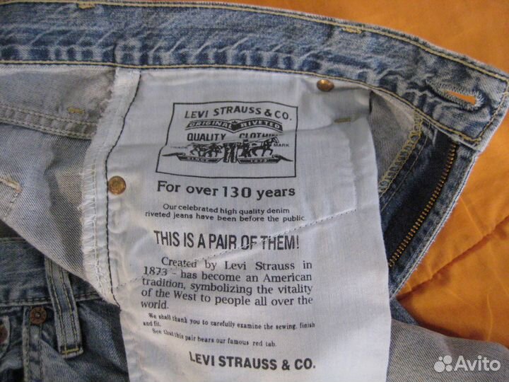 Levis 507, рамер 32, рост 34