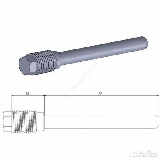 Штифт задней тормозной колодки kawasaki