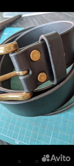 Ремень кожаный ручной работы Арт.Рк57