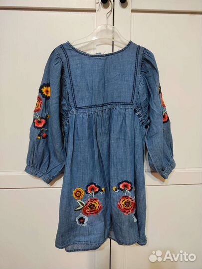 Джинсовое платье zara