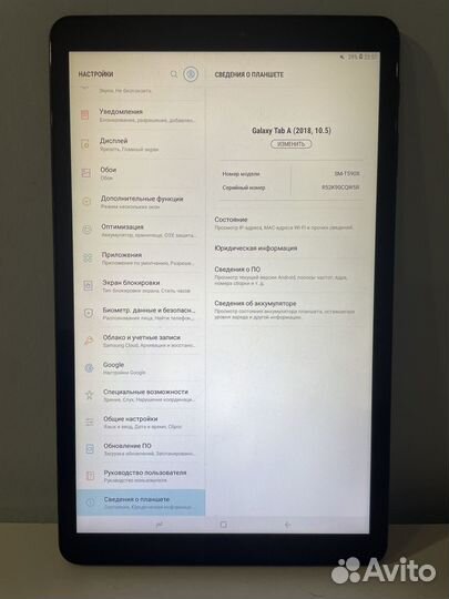 Samsung Galaxy Tab A SM-T590X 10,5”