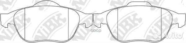 Колодки тормозные передние nibk PN0204 PN0204 NiBK