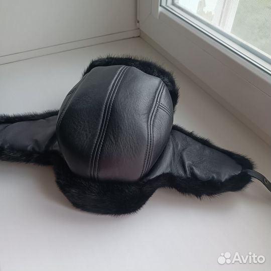 Норковая шапка мужская, 59 размер