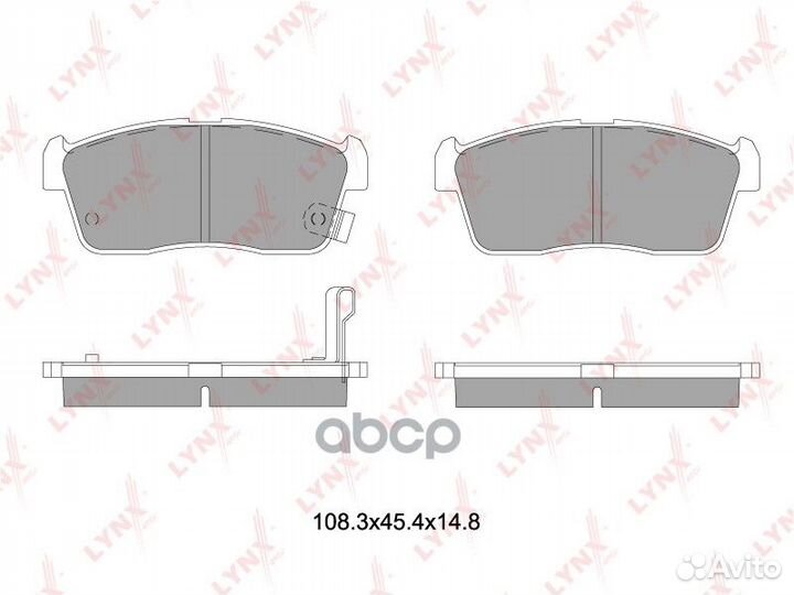 Колодки тормозные дисковые перед BD7551 LYN