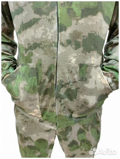 Костюм тактический маскхалат сетка мох