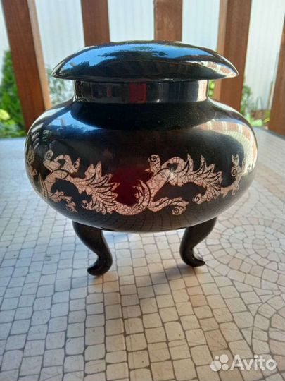 Антикварная ваза, шкатулка Япония