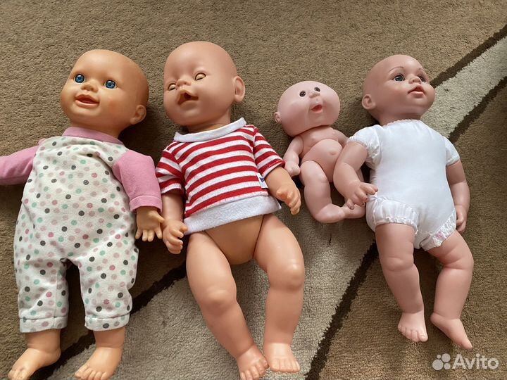 Пупсы и стиральная машина детская