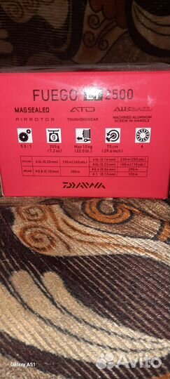 Катушка daiwa fuego lt 2500