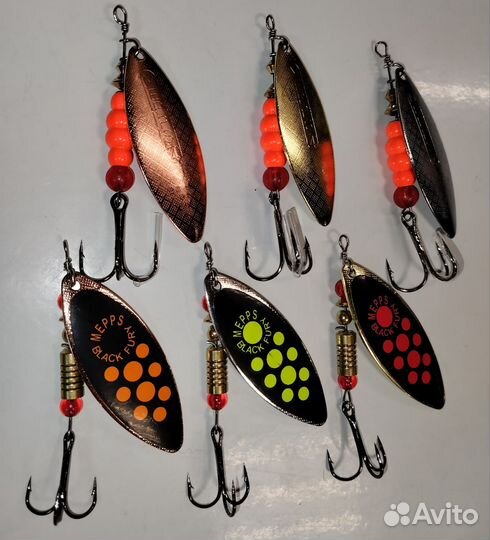 Набор блесен Mepps Aglia Long 6шт(реплика)