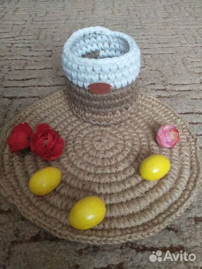 Корзина из джута