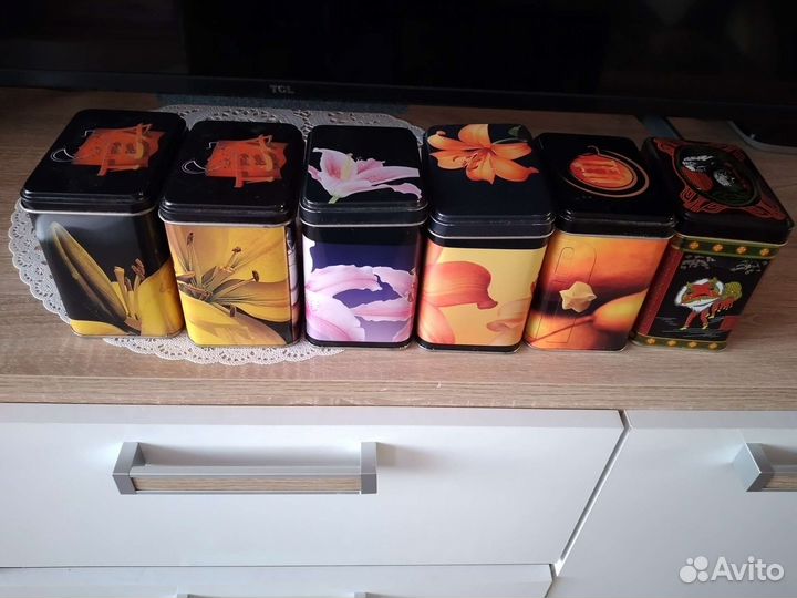 Банка металл для чая