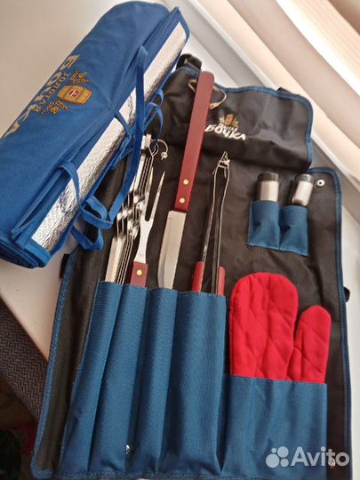 Набор фартук для шашлыка+коврик