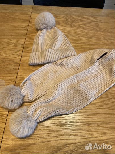Zara Шапка и шарф для девочки