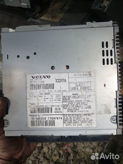 Модуль магнитолы аудиосистема Volvo S40 V50 C30