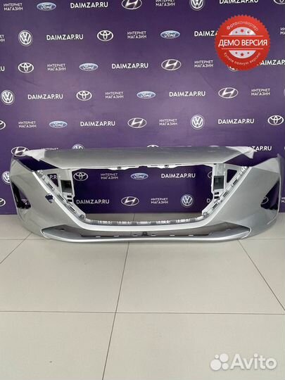 Бампер передний Hyundai solaris 2 (2020) серебрист