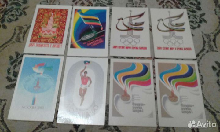 Календарики СССР Олимпиада-80, пионерия, мультики