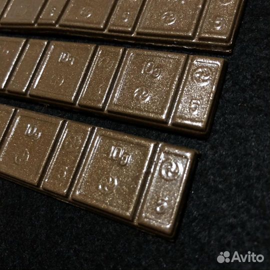 Грузик из свинца для балансировки колёс коричневые