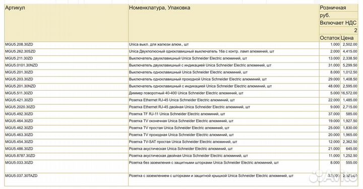 Розетка Unica алюминий