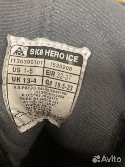 Коньки б/у К 2 детские раздвижные 32-37