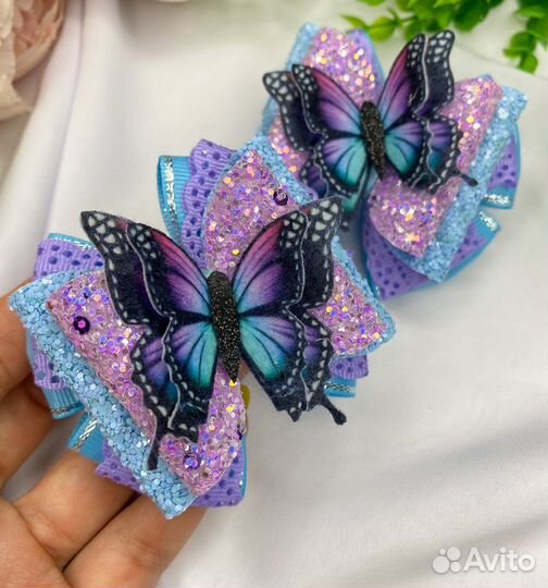 Бантики для волос ручной работы