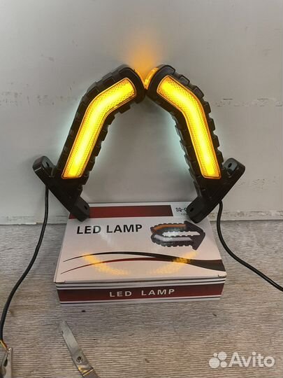 Боковые габаритные фонари рога + поворотники