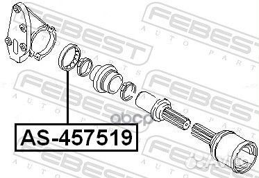 Подшипник приводного вала ford Focus/Fusion/Fie