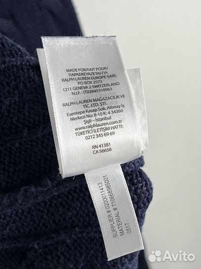 Хлопковый свитер Polo Ralph Lauren Арт. 819