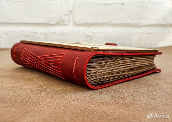 Блокнот для записи кулинарных рецептов из кожи