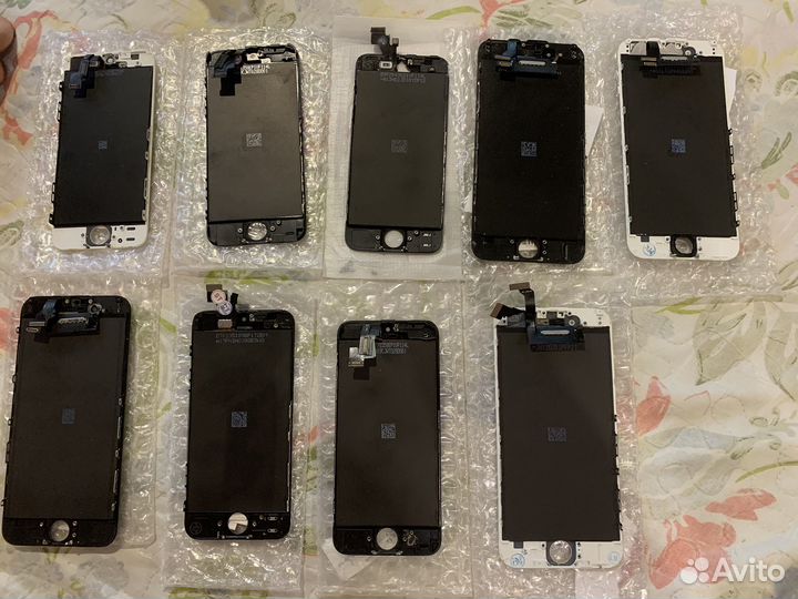 Дисплеи на iPhone 5, 5c, 6 c дефектами