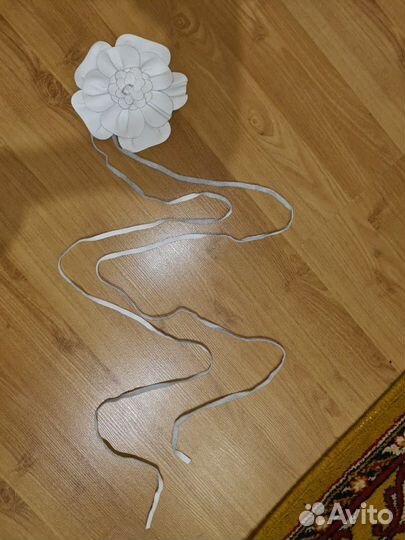 Пояс с цветком. Брошь. Кожаный цветок. Подарок