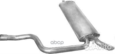 Глушитель задняя часть 1333 Polmostrow