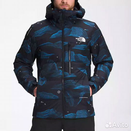 THE north face Down Jacket Men Navy (48 (M)