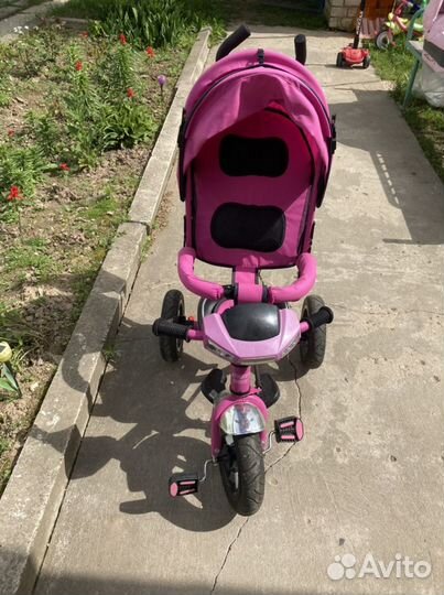 Детский велосипед с родительской ручкой