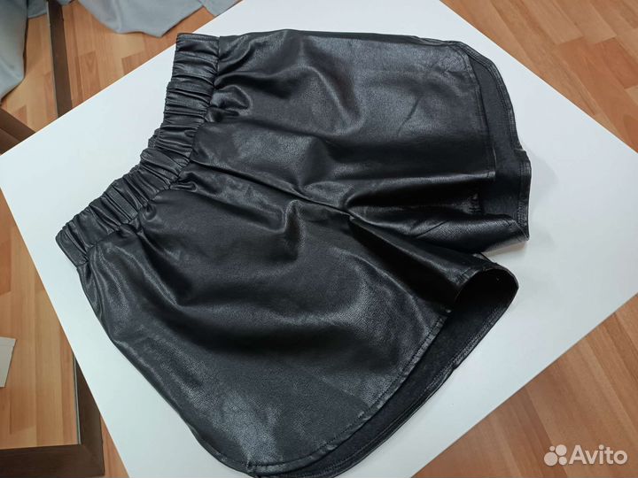 Шорты женские экокожа