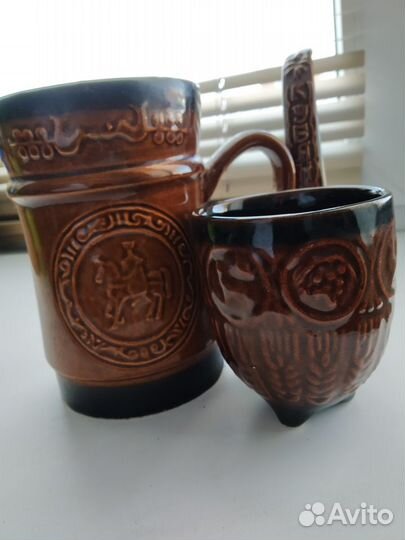 Кружка и поилка керамика