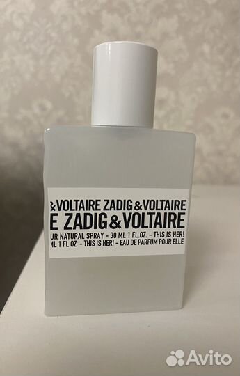 Zadig voltaire, остаток во флаконе
