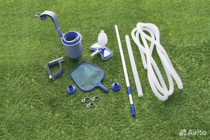 Набор для чистки бассейна скиммер пылесос сачок