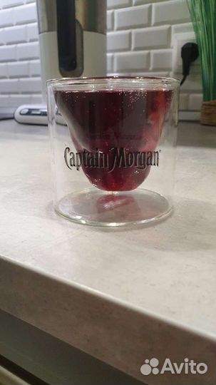 Стакан череп Captain Morgan
