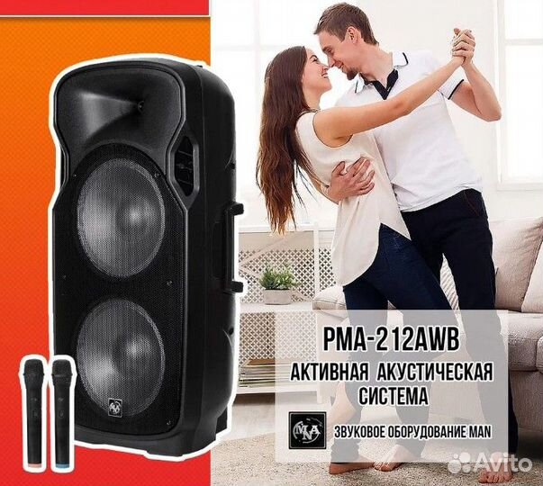 Колонка напольная MAN PMA-212AWB, 250Вт