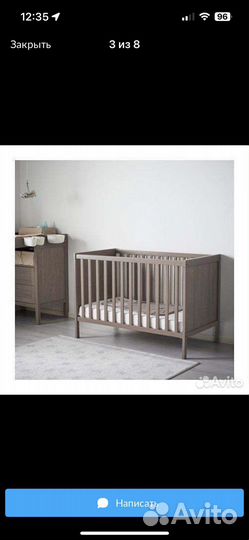 Детская Кровать с матрасом икеа IKEA