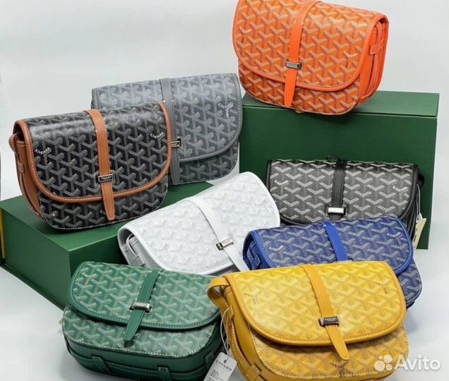 Сумка goyard мужская серая