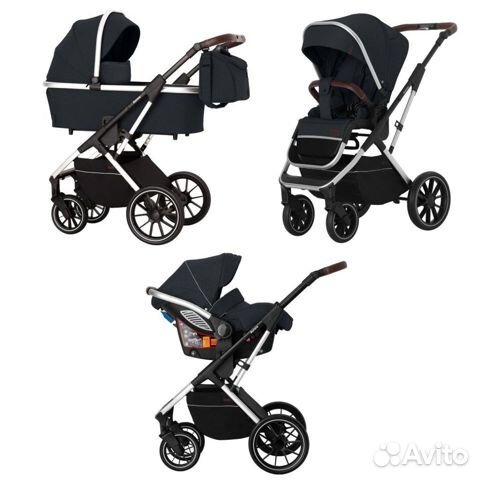 Модульная коляска 3в1 Carrello Aurora Space Black